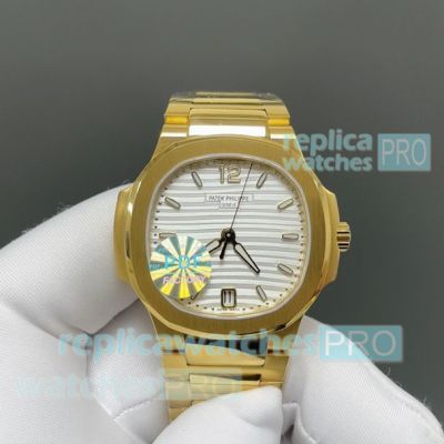 PDF Factory Swiss Replica Yellow Gold Patek Philippe Nautilus 7118 White Dial Watch 